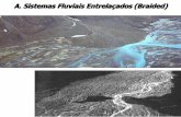A. Sistemas Fluviais Entrelaçados (Braided) - Moodle-Arquivo · Menor proporção de fácies de planície de inundação;