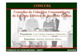 CONCCEL Conselho de Cidadãos Consumidores de Energia ... · CONSELHO DE CONSUMIDORES – DMEPC 30/05/2008 O Conselho de Consumidores de Energia Elétrica é formado obrigatoriamente