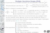 Oscilador Harmônico Simples (OHS) 1 2 =0maplima/f689/2016/aula20.pdfMAPLima 2 F689 Aula 20 Alguns aspectos importantes do Oscilador Harmônico Simples V (x) E x m +x m • Deﬁnic˜ao