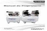 APRESENTAÇÃO DO MANUAL - Gnatusgnatus.com.br/2005/images/online/manuais_533696_Compressores... · Dotado de manômetro para pressão do reservatório, manômetro para pressão de