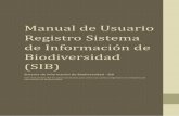 Manual de Usuario Registro Sistema de Información de ...sib.ambiente.gob.ec/file/Manual del Usuario Registro Sistema de... · Manual de Usuario Registro Sistema ... Al dar clic,