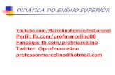 Perfil: fb.com/profmarcelino88 Fanpage: fb.com ... · DIDÁTICA DO ENSINO PROF. MARCELINO FERNANDES E-mail: professormarcelino@hotmail.com ... Planejar sequencia; ... 10. Pratique