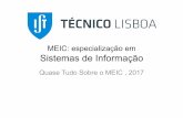 MEIC: especialização em Sistemas de Informaçãoneiist.daemon/docs/QTSM2017... · Alberto Sardinha Professor Auxiliar Departamento de Engenharia Informática Área de Sistemas de