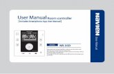 User Manual Room controller Includes Smartphone App User ... · 1 NR-35D 스마트폰 App사용설명서 재중 MODEL NR-35D User Manual Room controller Please read user manual carefully