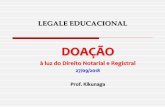 DOAÇÃO - legale.com.br · Metropolitana de Santos –UNIMES ... bem como a sub-rogação da garantia. ... Ação declaratória de nulidade em vida (REsp 7879-SP, J.