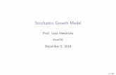 Stochastic Growth Model - lhendricks.orglhendricks.org/econ720/stochastic/Stoch_Growth_SL.pdf · Competitive equilibrium Themodelcomesin2ﬂavors. 1.Completemarkets I foreveryhistory,thereexistsanassetthatpaysinthatstateof