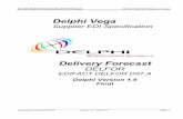 Delphi Vega - iConnect · EDI IMPLEMENTATION GUIDELINES FOR Delphi EDIFACT DELFOR / Delivery Forecast Implementation Guideline DELFOR Version: 1.9 Œ 2003.05.15 II.M01 - 2