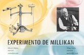 EXPERIMENTO DE MILLIKAN - Stoa Social · EXPERIMENTO DE MILLIKAN ... (relatório) Tomada de dados . O EXPERIMENTO Observação do movimento de gotas de óleo sob a influência de