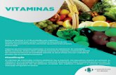 VITAMINAS · vitaminas que previnem carências nutricionais ... (solúveis em água), como as vitaminas C e as do ... a deﬁciência de vitamina D e sua relação com diversas ...