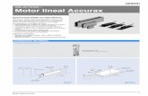Motor lineal Accurax - assets.omron.eu · Motor lineal Accurax 3 Guía magnética Sensor hall Motores de núcleo de hierro R88L-EC-FW-@ (230/400 VAC) *1 Temperatura de bobina aumentando