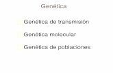GENETICA DE POBLACIONES Y CONCERVACIONzoologiageneral.com.ar/datos/TEORICOS/SRM2017/Gen-poblaciones.pdf · genéticos, los que a su vez están inﬂuenciados por factores que actúan