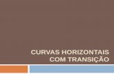 CURVAS HORIZONTAIS COM TRANSIÇÃO · Introdução Curvas horizontais com transição 3 Curva de transição Proporciona um crescimento gradual da aceleração centrífuga que surge
