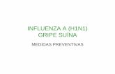 INFLUENZA A (H1N1) GRIPE SUÍNA - mppr.mp.br · GRIPE sempre deve ser combatida Aviária Estacional H1N1 suína SAZONAL. GRIPE = INFLUENZA . É UMA DOENÇA RESPIRATÓRIA AGUDA INFLUENZA