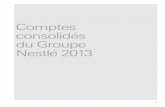 Comptes consolidés du Groupe Nestlé 2013 - Accueil financiers 2013.pdf · Nestlé 2013. 72 7122345618890C6h0i5Cf6re d66’66a3s250i6R38i3Céufi Principaux cours de conversion Compte