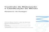 Controlo de Maturação e Clarificação do Mosto · utilizadas no controlo de maturação, as castas estudadas, o controlo de maturação, o processo de maturação da uva, os tipos