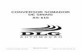 CONVERSOR SOMADOR DE SINAIS XS-110 - …§ão para 10 sensores PNP 18 Acionamento Sequencial ... XS-110 Conversor/Somador de Sinais Página 6 de 24 Manual do …