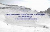 Gestionarea riscului de avalanşă – o necesitate obiectivă ... n°2/Base 2013-2014/Gestion_des_avalanches... · • Oficiile judeţene de Cadastru. Nivologie – studiul zăpezii