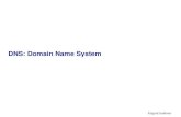 DNS: Domain Name System - PUCPRjamhour/Download/pub/MatComp/DNSSlides.pdf · Edgard Jamhour Árvore de nomes br pucpr www ufpr eureka br www Pucpr Ufpr www ppgia FOLHA RAIZ www