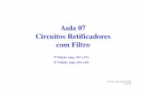 Aula 07 Circuitos Retificadores com Filtroelo1eng/Aula_07_Eletronica1.pdf · • A saída resultante de um retificador é uma tensão CC pulsante que não substitui uma bateria. •