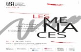 design . João Pedro Silva - fmsh.fr Les menaces - programme... · Présidence de séance | Chair Denise Jodelet (EHESS-FMSH) «Threats under control: the historical lesson of the