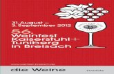 Kaiserstuhl Tuniberg in Breisach - weingut-engist.de · die Weine Preisliste  56. Weinfest Kaiserstuhl Tuniberg in Breisach 31.August – 3. September 2012