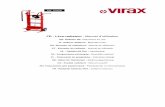 FR - Lève-radiateur : Manuel d’utilisation · ES- Elevador de radiadores : Manual de utilización PT ... Manivelle du treuil / Winch handle/ Manovella del verricello / Manivela