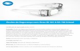ficha tecnica oculos de seguranca com grau ID 101 a 52 56 ... · elástico articuladas na armação através de parafusos metálicos e lentes de resina incolor ou de ... dentro do