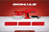 Pintura e Pulverização 2017 - Schulz Compressores · • Ideal para pintura de produtos à base de água ou solvente • Design moderno, com alça, super-resistente e confortável,