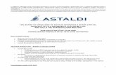 THE BOARD OF DIRECTORS OF ASTALDI APPROVES A SHARE CAPITAL ... · o General Manoeuvre of over EUR 2 billion through the Share Capital Increase, the refinancing of the current indebtedness