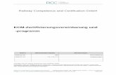 ECM-Zertifizierungsvereinbarung und -programm - rcc-rail.· Railway Competence and Certification GmbH,
