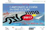 BOLETÍN COMPLETO 1 - fvaljudo.esN-CAMPEONATO... · participar en la celebración del Campeonato de España Escolar de Judo, edición 2017, que tendrá lugar entre los días 5 y 7