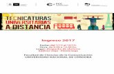Ingreso 2017 - Universidad Nacional de Córdoba · En el caso del certificado analítico o diploma del secundario deben mandar una copia (no hace falta que esté legalizada o certificada