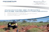ANALIZZATORI XRF PORTATILI: SETTORE …2 Innov-X Olympus, il produttore specialista di analizzatori geochimici portatili per un’esplorazione a livello glo-bale e per il settore minerario.