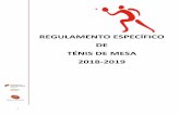 REGULAMENTO ESPECÍFICO DE TÉNIS DE MESA 2018-2019desportoescolar.dge.mec.pt/sites/default/files/re_tenis_mesa_18_19.pdf · A bola tendo sido servida ou devolvida, deverá ser batida