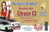 Gewinne den Citroën C3 - kauf-park.de · Teilnahmebedingungen 1. Gewinnkarte vollständig ausfüllen. 2. 50 Cent für den guten Zweck* auf der Vorderseite aufkleben. 3. Karte in