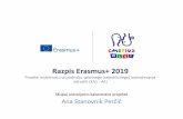 Razpis Erasmus+ 2019 - erasmusplus.si · Erasmus+ Erasmus+ je program EU za sodelovanje na področju izobraževanja, usposabljanja, mladine in športa za obdobje 2014–2020. Namenjen