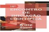 16º Encontro de Iniciação Científica - iesp.edu.br · 16º Encontro de Iniciação Científica Livro de Resumos ISSN XXXX -XXXX IESP/FATECPB 2016  coorddireito@iesp.edu.br