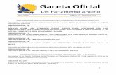 Del Parlamento Andino · La Mesa Directiva del Parlamento Andino reunida en el marco del XLVIII Período Ordinario de Sesiones, a los veintitrés (23) días del mes de agosto de 2016,