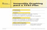 TI Inequality Graphing para a TI-83 Plus · 2016-08-16 · ... P = 3X + 2Y, para quantidades, X e Y, ... Se o sistema forçar a saída do Inequality Graphing, ... Y. 1 † 2X + 4