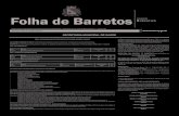 PODER XECUTIVO Barret 01 2015 Folha de Barretos · - Certidão de Quitação ... como as medidas para assegurar a plena capacidade de ... onde será cobrado o valor de R$ 9,00 relativo