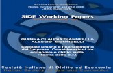 SIDE Working Papers - ISLE 2017 · Il metodo di analisi consiste in una rassegna della ... Le PMI sono le imprese maggiormente presenti nell’economia italiana e, tra queste, le