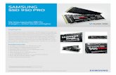 Datenblatt SAMSUNG SSD 950 PRO - produktinfo.conrad.com · innerhalb der Garantiezeit: 200 TB TBW (Total Bytes Written) bei 256 GB/400 TB TBW bei 512 GB. Herausragendes Laufwerk für