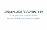 JavaScript Single-Page Applikationen - metanook.de · ÜBERSICHT Intro (prelude to tragedy) Bisherige Ansätze React Kram zu React Das Problem mit dem State Die Flux-Architektur Code