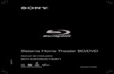 Sistema Home Theater BD/DVD - Sony eSupport - Manuals & … · ventilação do aparelho com jornais, toalhas de mesa, cortinas, etc. Não deixe fontes de chama acesas, como velas,