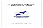 SUPERINTENDENCIA DE SEGUROS Y REASEGUROS DE PANAMÁ - … · superintendencia de seguros y reaseguros de panamÁ periodos 2012 2011 i. inversiones totales 4,442,472.32 3,358,093.86
