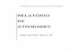 RELATÓRIO DE ATIVIDADES - aerdl.eu³rio_de_avaliação_-_2018.pdf · avaliação de cada uma foi efetuada no final da sua concretização, pelo(s) professor(es) ... A diversidade