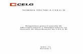 NORMA TÉCNICA CELG D - ejsenergia.com.br · NTC-71 Revisão 1 NORMA TÉCNICA CELG D Requisitos para Conexão de Microgeradores e Minigeradores ao Sistema de Distribuição da CELG