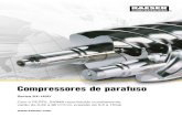 Compressores de parafuso - kaeser.com.br · Séries SX–HSD Com o PERFIL SIGMA reconhecido mundialmente, vazão de 0,26 a 86 m³/min, pressão de 5,5 a 15 bar Compressores de parafuso
