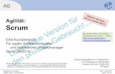 PECO-Agile-Scrum-kurz, (C) Peterjohann Consulting, 2018 · Peterjohann Consulting Agilität: Scrum – Kurzübersicht 0.80 – 12.06.2018 Seite 2 von 20 AG Scrum Kurzübersicht Agile