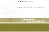 Protocolo Clínico e Diretrizes Terapêuticas Hepatite C e ...conitec.gov.br/images/.../2018/Relatorio_PCDT_HepatiteCCoinfeccoes.pdf · Hepatite C para pacientes submetidos à tratamentos
